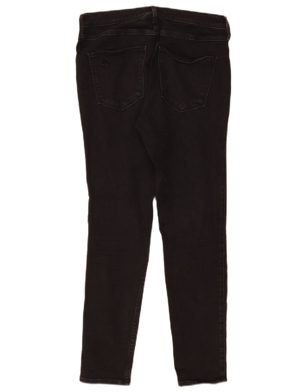 Jeans skinny Hollister da donna a vita alta Jegging US 11 Large W30 L28 Neri