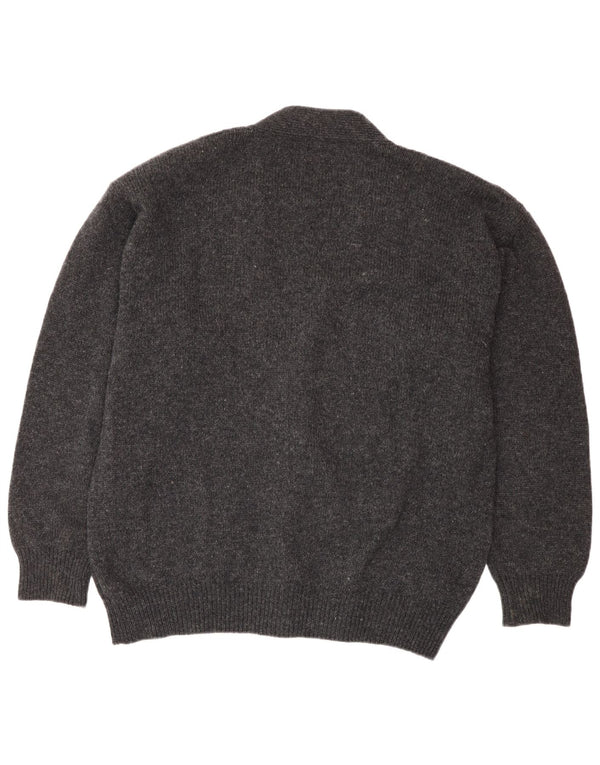 Maglione Cardigan Uomo Trussardi Large Grigio Lana