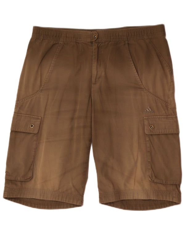 Pantaloncini cargo Adidas da uomo medi W32 marroni