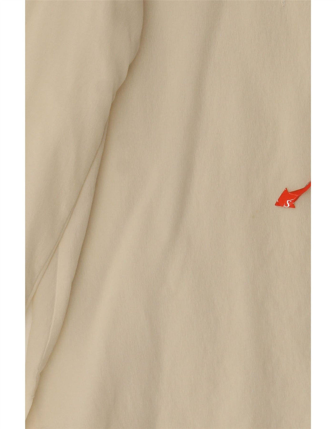 Camicetta camicia vintage da donna vestibilità ampia UK 10 piccola seta bianco sporco