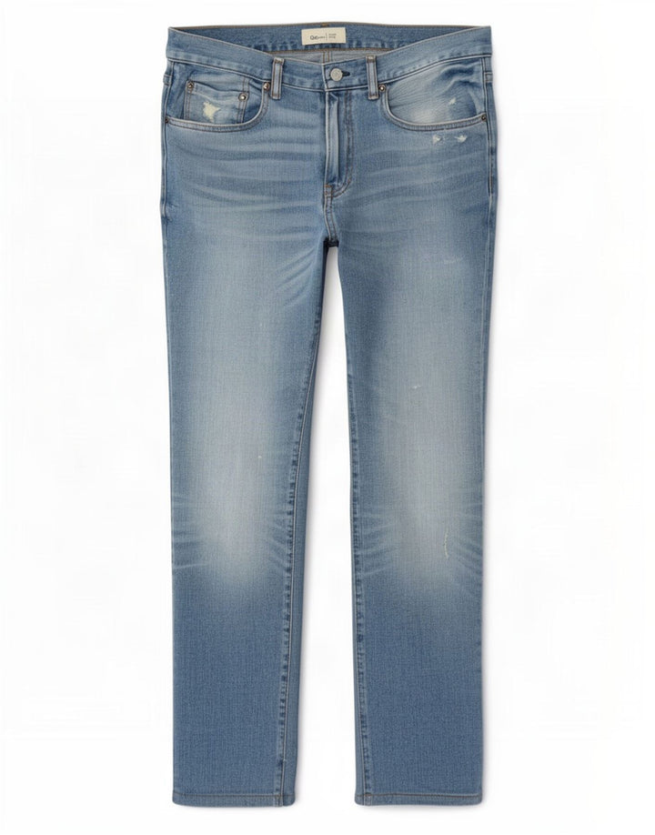 Jeans slim invecchiati da uomo Gap W32 L32 Blu