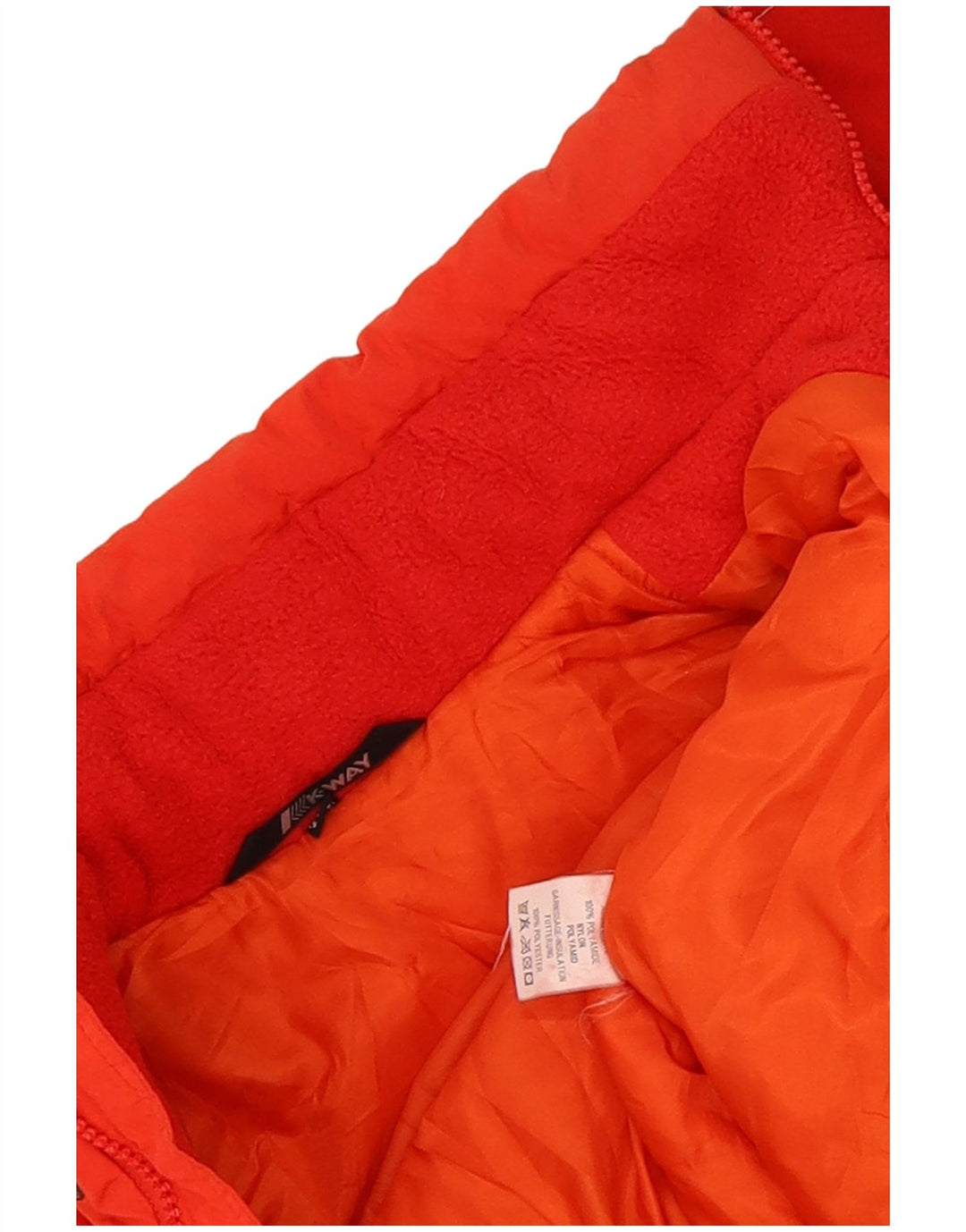 Tuta da sci vintage da bambino 7-8 anni in poliammide rossa