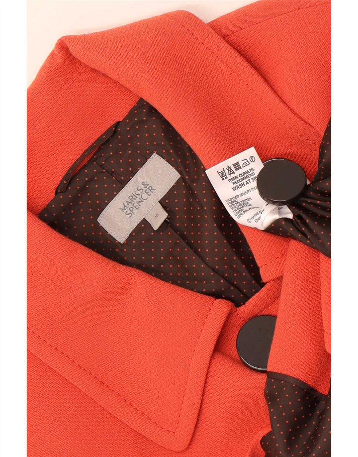 Giacca blazer doppiopetto da donna Marks & Spencer UK 20 2XL Arancione