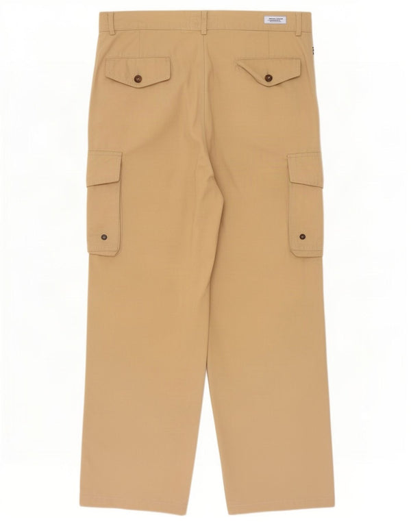 Pantaloni cargo dritti da uomo Fila IT 50 Large W34 L28 Cotone Beige
