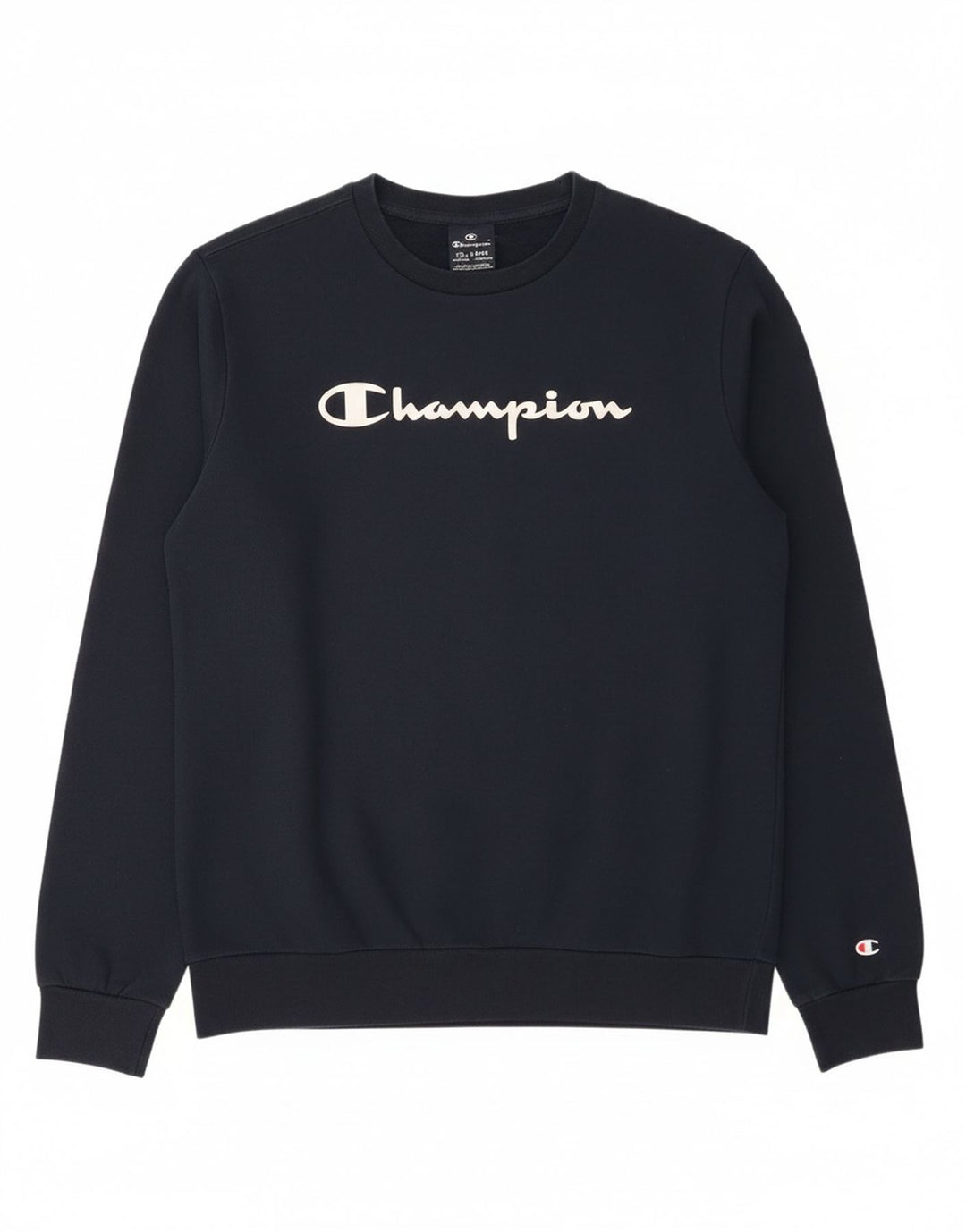 Felpa con grafica Champion per ragazzi, 15-16 anni, 2XL, cotone blu navy
