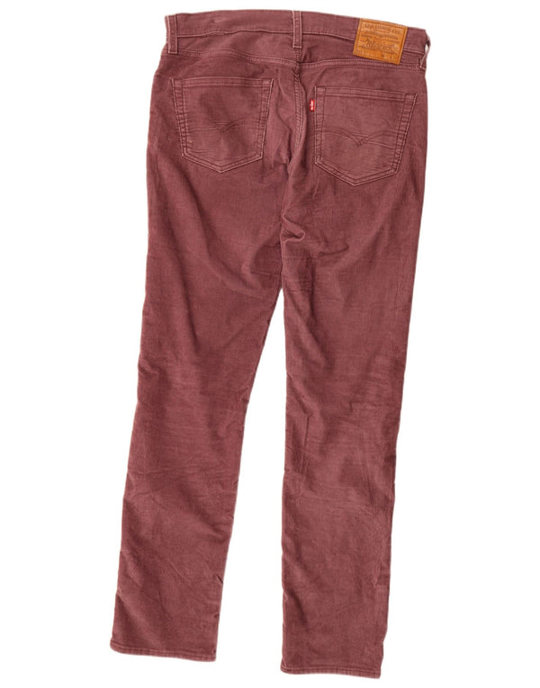 Pantaloni Levi's da donna 511 slim in velluto a coste W32 L34 Bordeaux