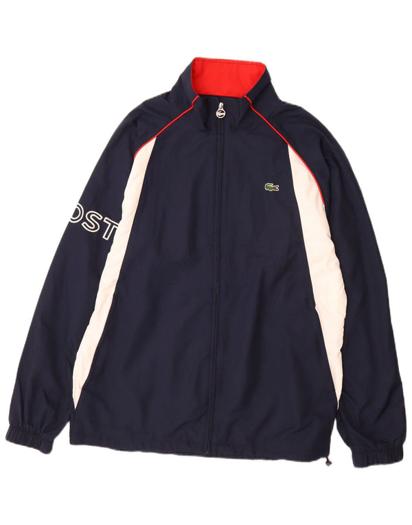 Giacca da ginnastica da uomo Lacoste taglia 3 piccola blu navy color block