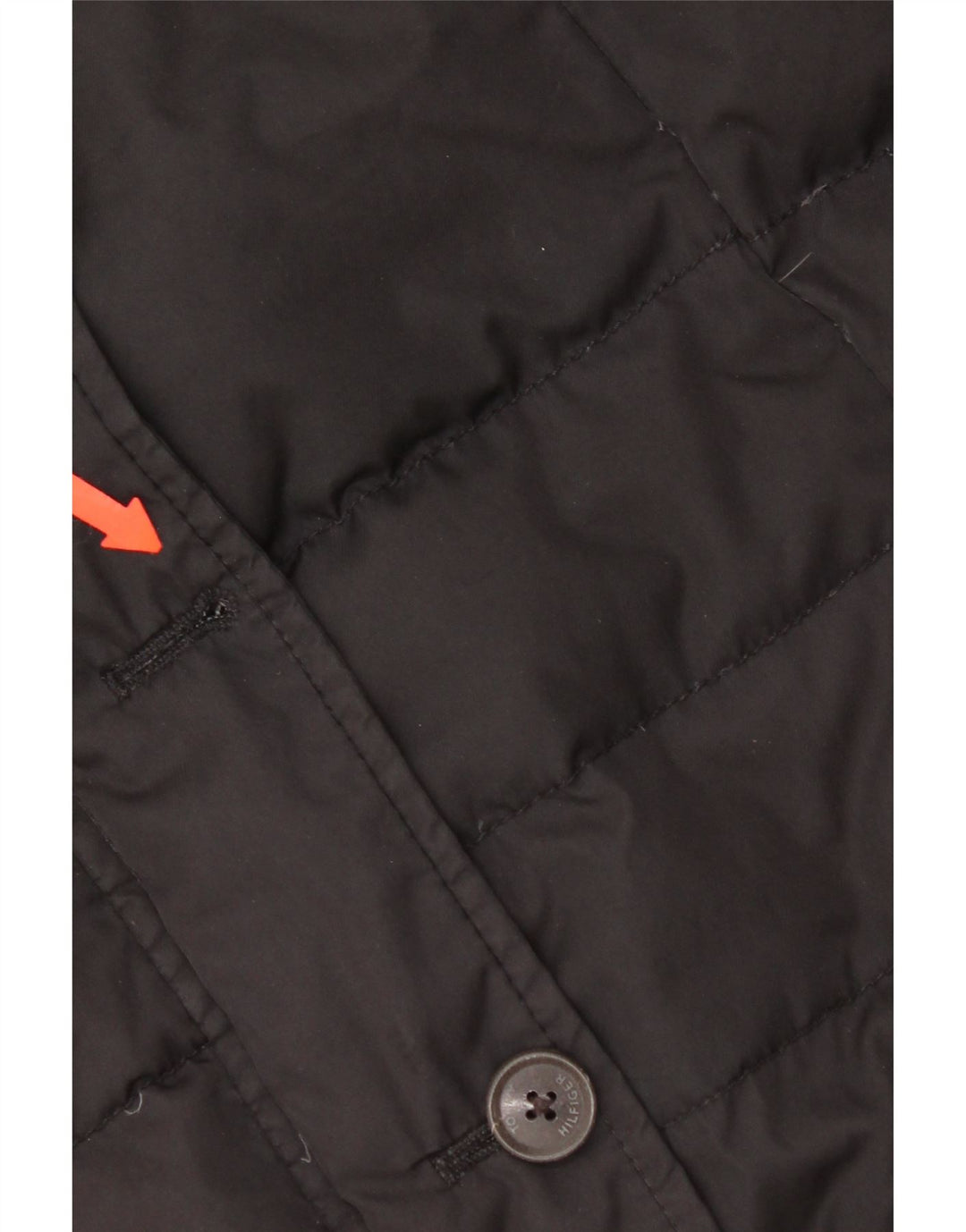 Gilet imbottito da donna Tommy Hilfiger UK 14 grande poliestere nero