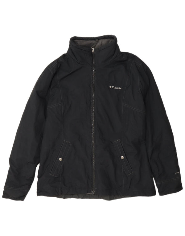 Columbia Womens Omni-Shield Windbreaker Jacket UK 18 XL Black Nylon