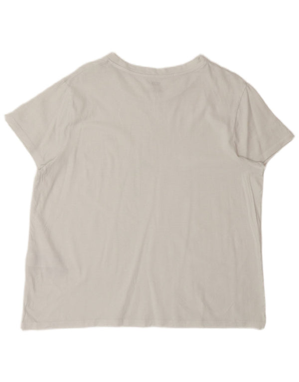 T-shirt da donna Levi's Top UK 16 grande cotone bianco