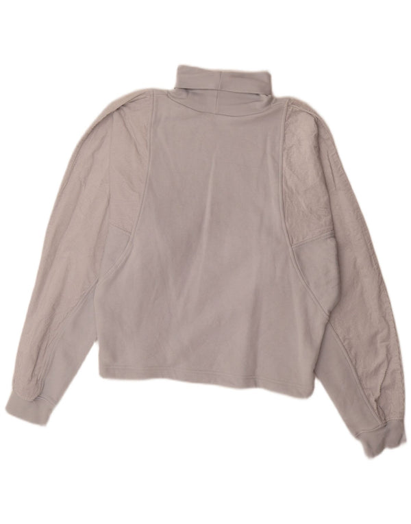 Felpa con grafica Nike da donna, maglione UK 14, color block blu medio