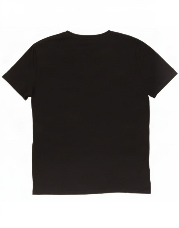 Polo Ralph Lauren T-shirt slim fit personalizzata da uomo Top grande in cotone nero