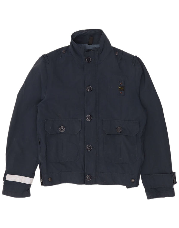 Giubbotto bomber da uomo Blauer UK 36 Small Blu Navy Colourblock