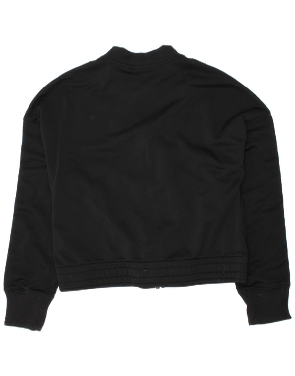 Giacca superiore della tuta da ragazza Nike 10-11 anni blocco colore nero medio