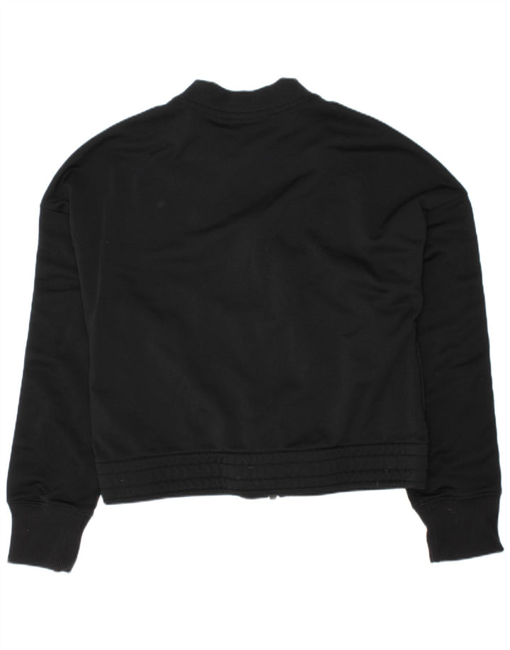 Giacca superiore della tuta da ragazza Nike 10-11 anni blocco colore nero medio