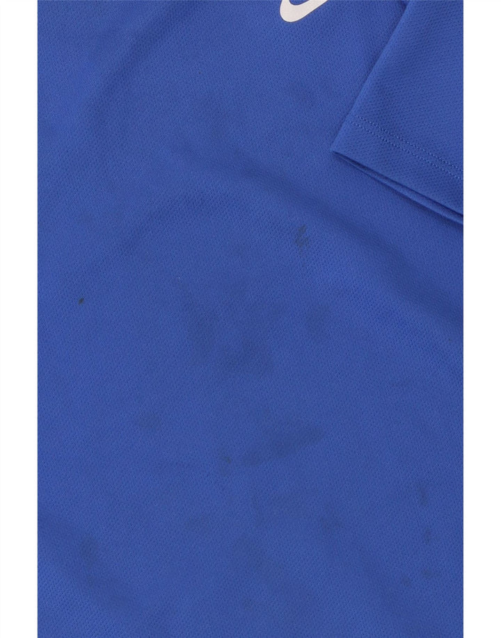 T-shirt da ragazzo Nike Dri Fit Top 10-11 anni in poliestere blu medio