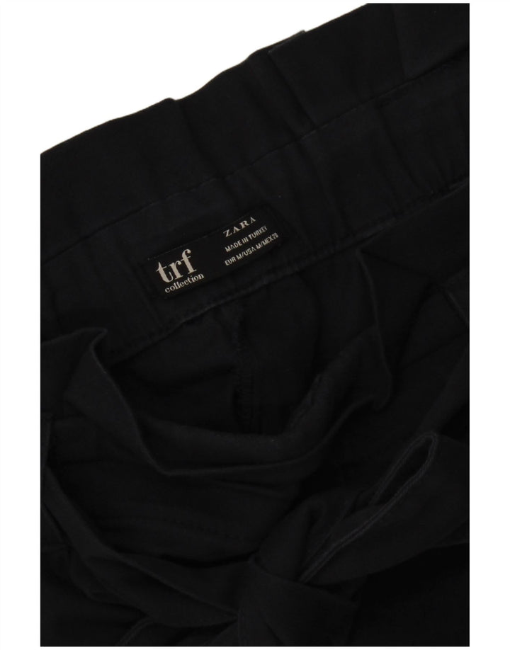 Pantaloncini chino a vita alta da donna Zara medi W28 blu navy