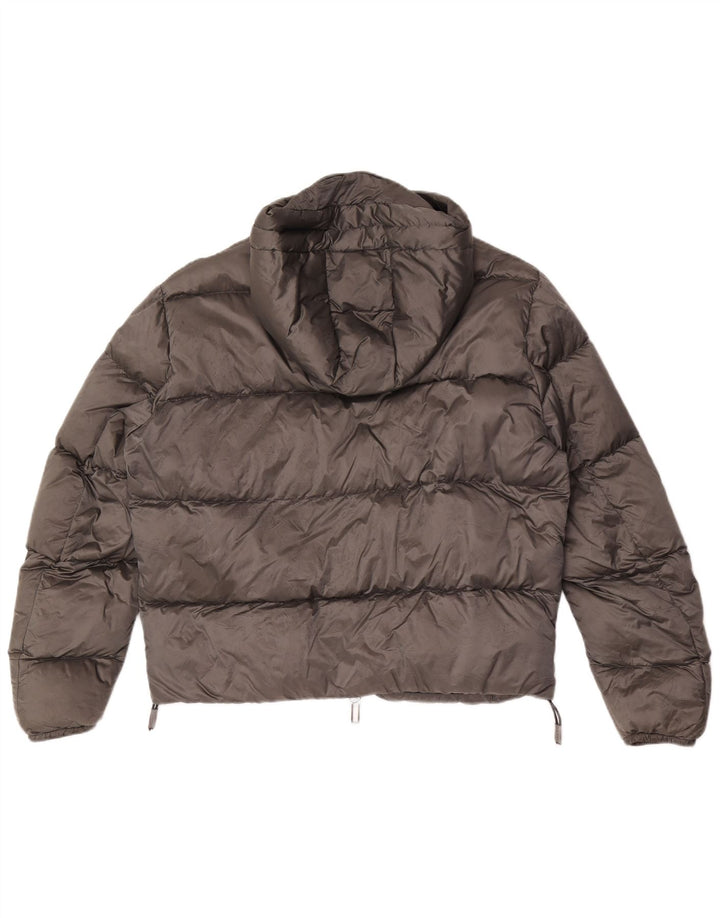 Giubbotto Imbottito Con Cappuccio Emporio Armani Uomo IT 50 Grigio Medio Poliammide