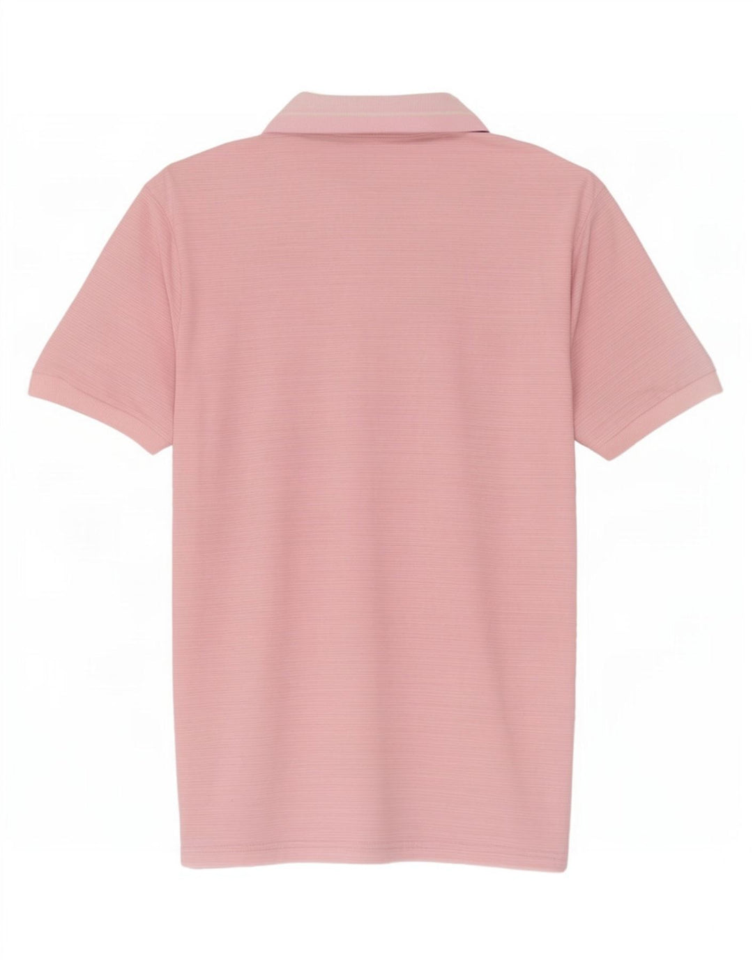 Polo da uomo Calvin Klein in poliestere gessato rosa medio