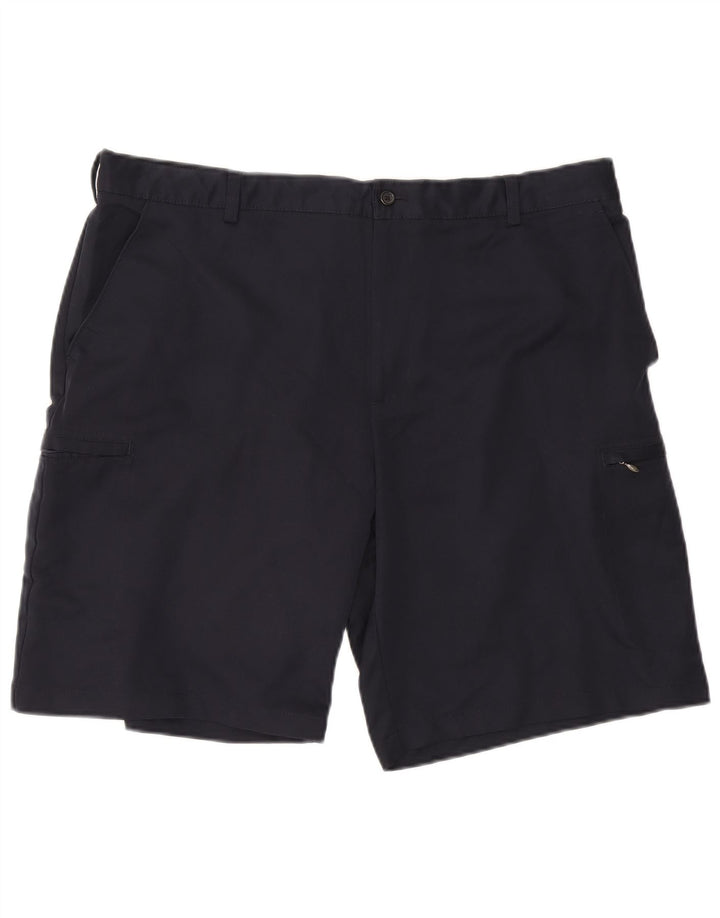Pantaloncini cargo classici da uomo Izod W40 XL poliestere blu navy