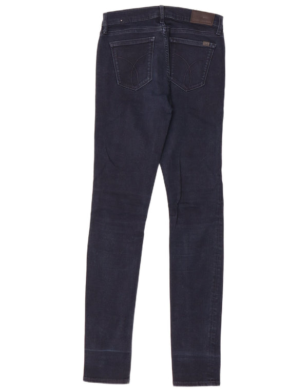 Jeans skinny da donna a vita media Calvin Klein W26 L32 cotone blu