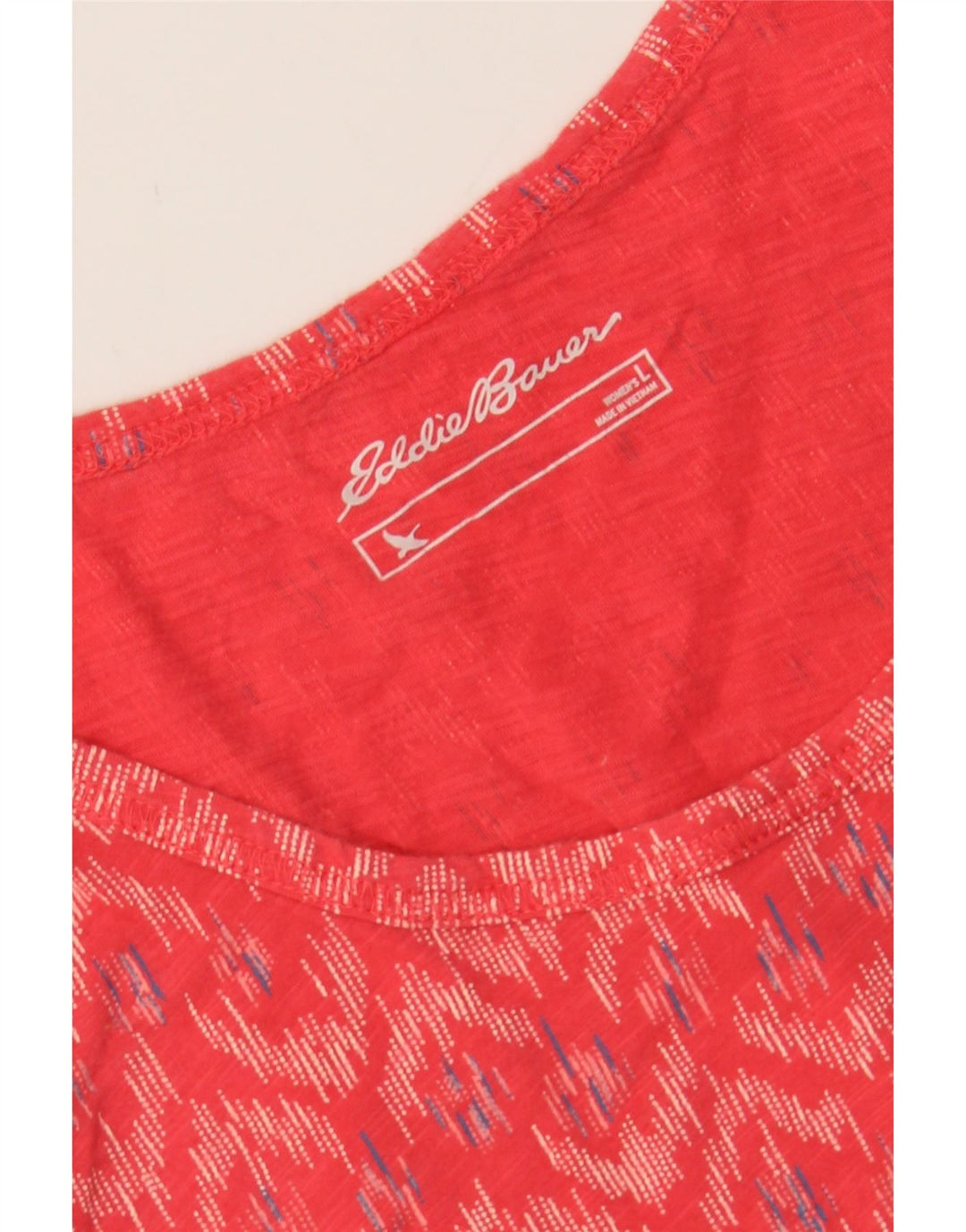 EDDIE BAUER Womens Vest Top UK 14 Large Red Chevron Vintage Eddie Bauer and Second-Hand Eddie Bauer from Messina Hembry 