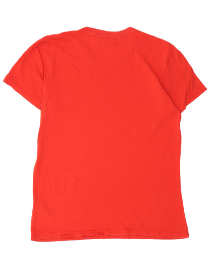 T-shirt grafica da uomo ADIDAS Top rosso medio in cotone
