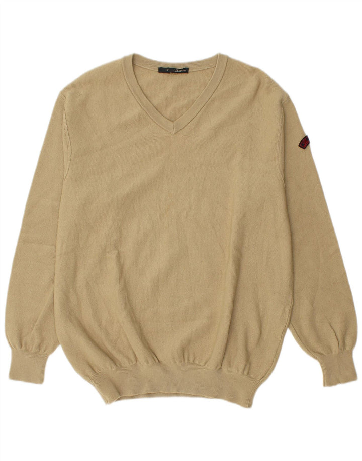 Maglione da uomo con scollo a V Les Copains IT 56 XL Beige
