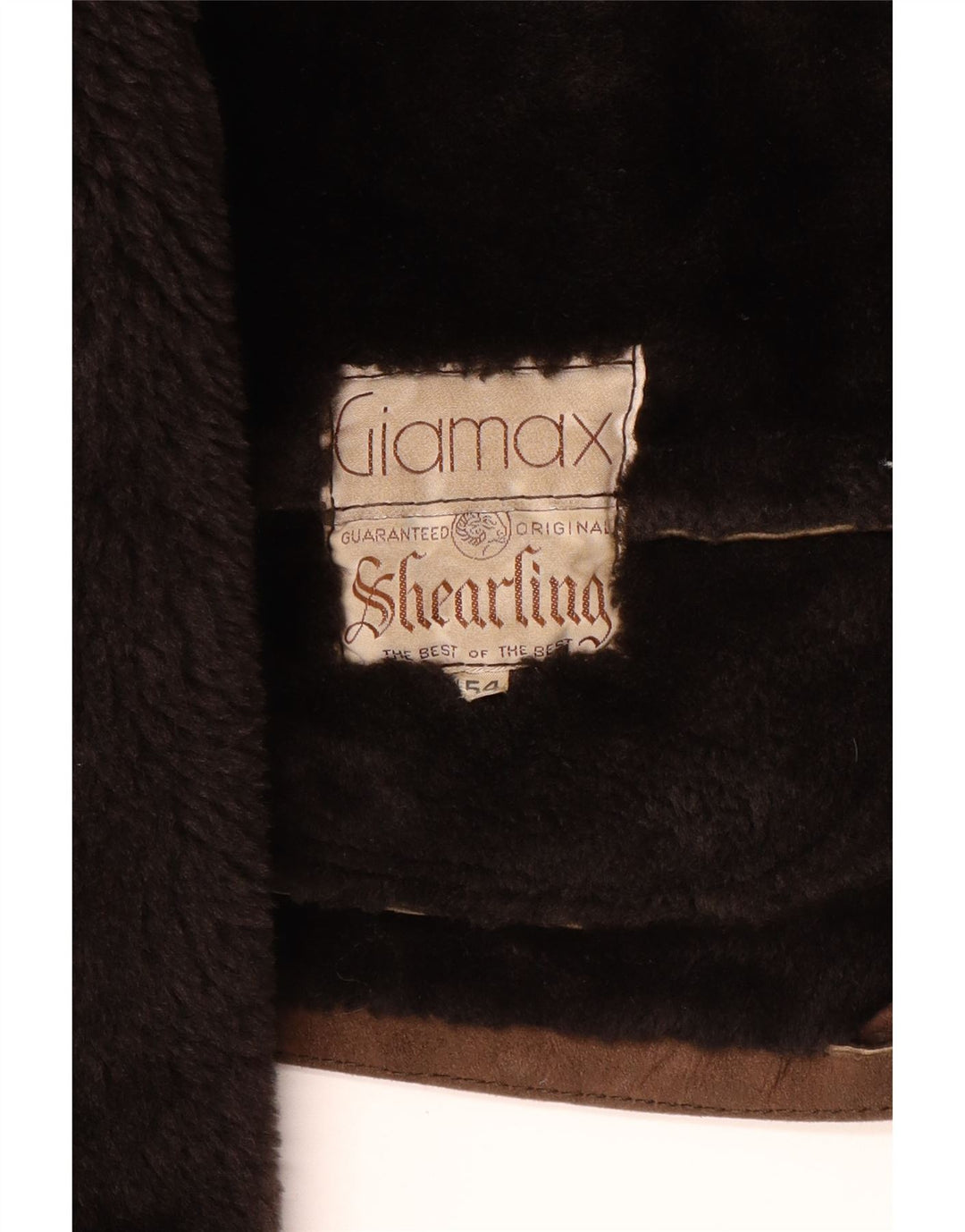 Giacca in montone da uomo Giamax IT 54 2XL Shearling marrone