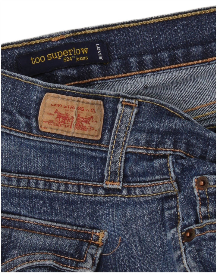 Jeans Levi's 524 Super Low Skinny da donna W36 L31 Blu
