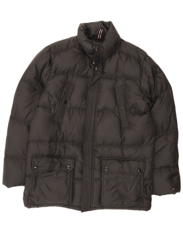 Giacca imbottita da uomo Tommy Hilfiger UK 42 XL nylon nero