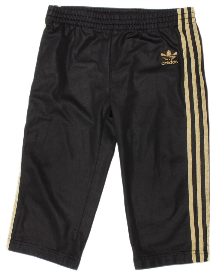 Pantaloni della tuta da ragazzo Adidas 2-3 anni in poliestere nero
