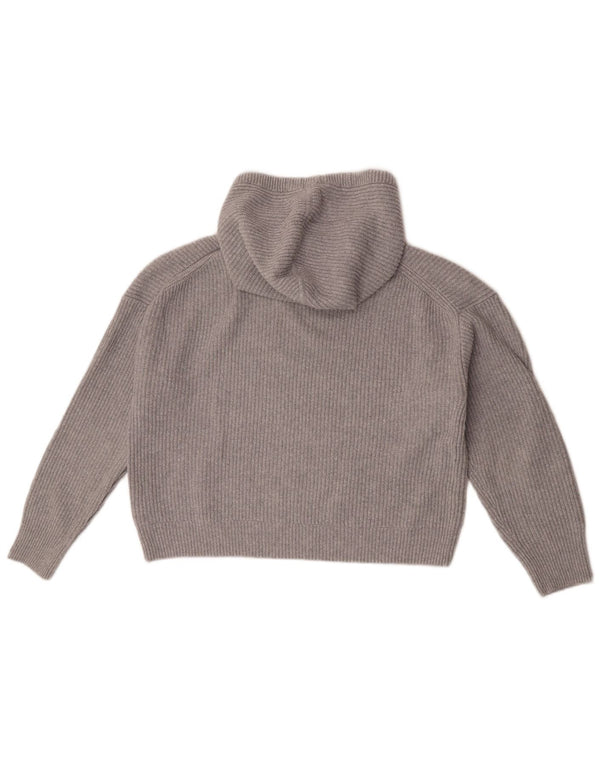 Maglione corto con cappuccio da donna Gap UK 14 Cotone grigio medio