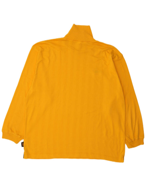 Maglia Puma da uomo a maniche lunghe XL in cotone a righe gialle