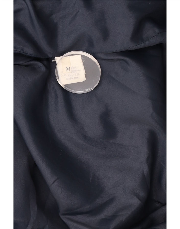 Montgomery oversize da donna vintage UK 14 medio in lana blu navy