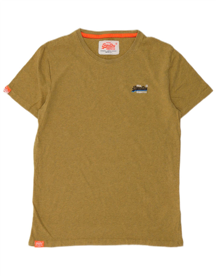 T-shirt da uomo SUPERDRY Top piccola in cotone kaki