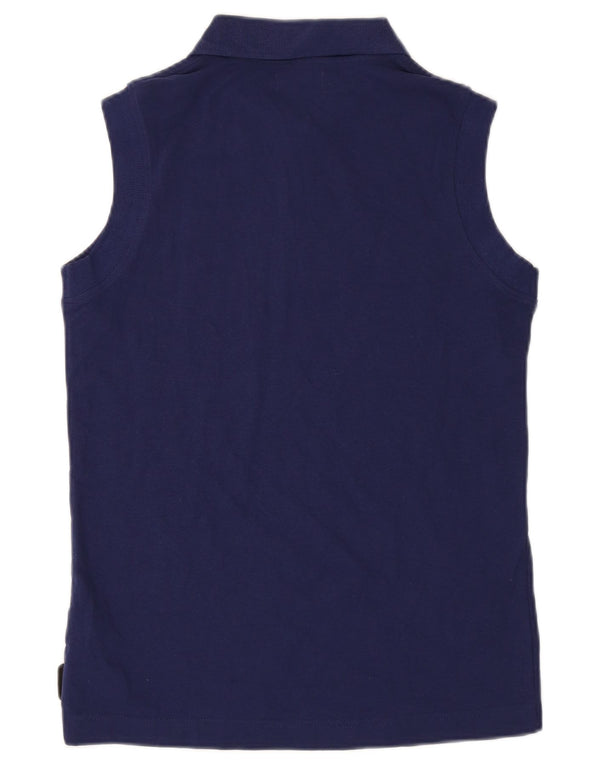 Polo senza maniche da donna Kappa UK 14 Large in cotone blu navy