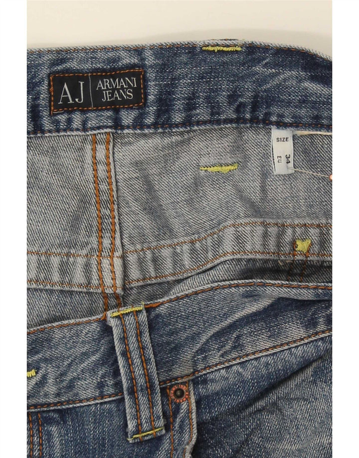 Jeans dritti da uomo Armani W34 L30 Blu