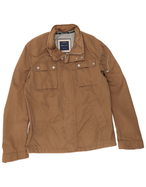 Giacca utility da uomo Belfe UK 42 XL Cotone beige