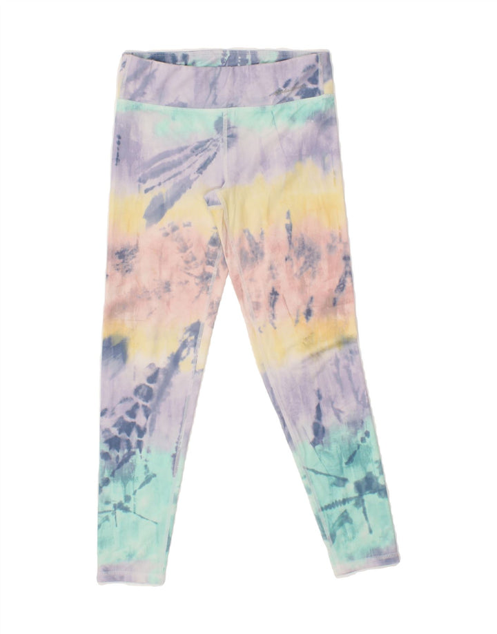 EDDIE BAUER Girls Leggings 10-11 Years Medium Multicoloured Tie Dye Vintage Eddie Bauer and Second-Hand Eddie Bauer from Messina Hembry 