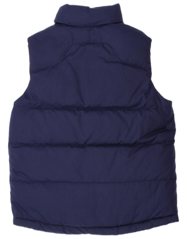 Gilet imbottito reversibile per ragazzi Polo Ralph Lauren 7-8 anni piccolo blu navy