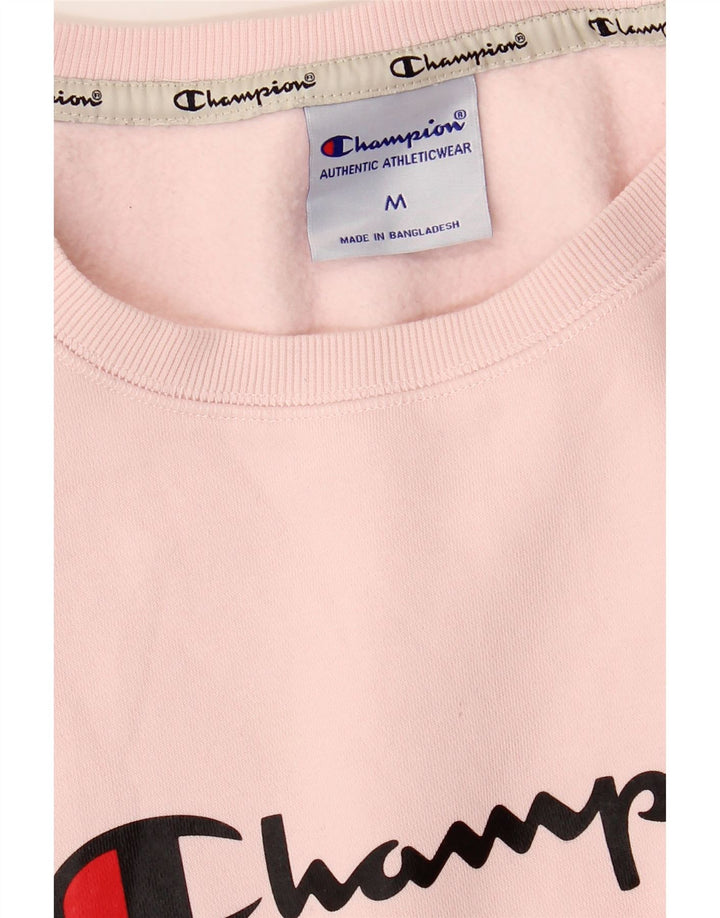 Felpa con grafica da donna Champion UK 14 Cotone rosa medio