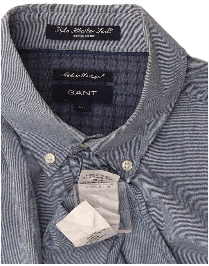 Gant Camicia da uomo Soho Regular Fit XL in cotone blu