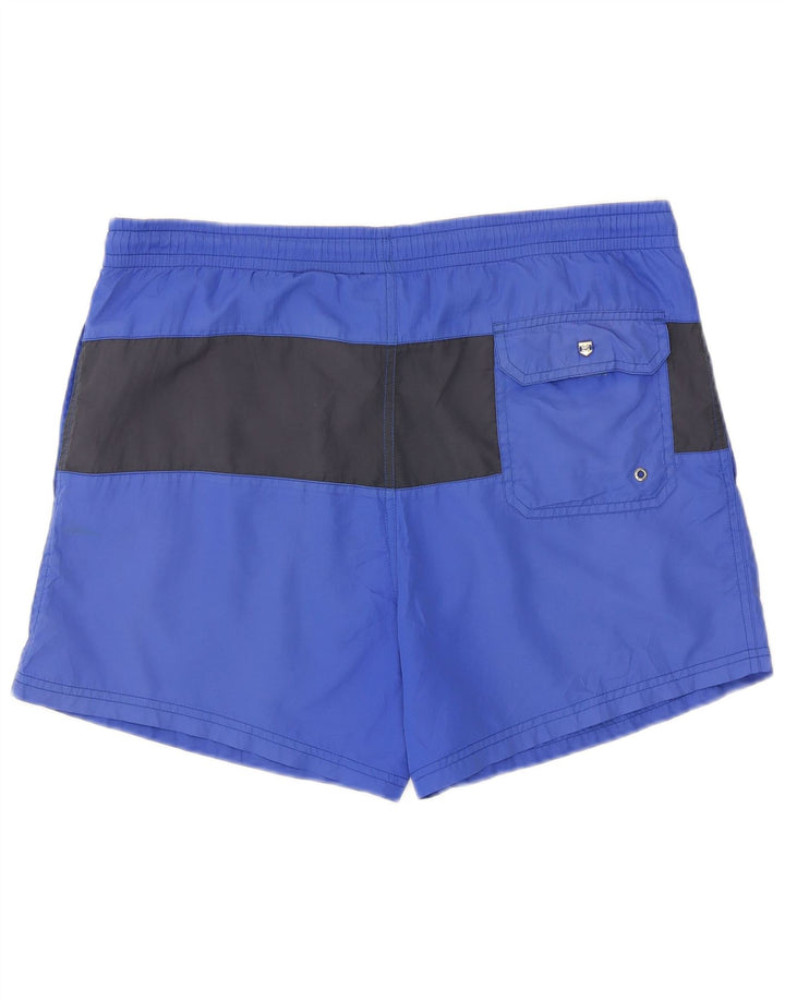 Pantaloncini da bagno da uomo Massimo Dutti blu medio color block