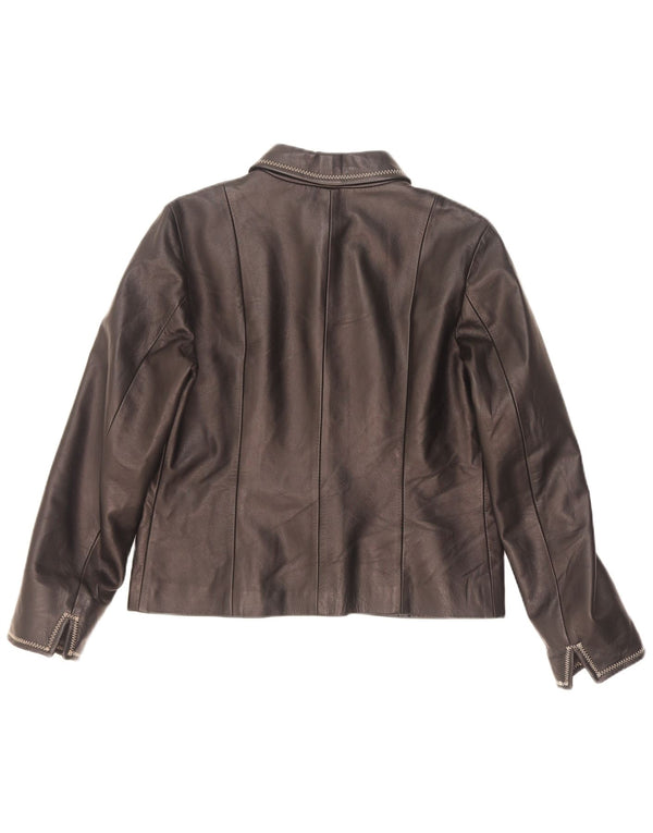 Giacca In Pelle Donna Conbipel IT 46 Large Nera