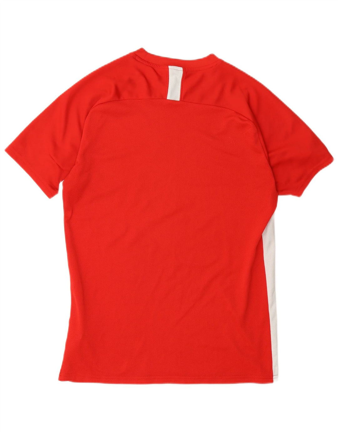 T-shirt Nike da uomo Dri Fit, top in poliestere color block rosso medio