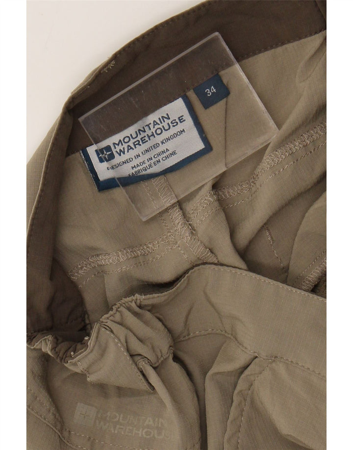 Pantaloncini cargo da uomo Mountain Warehouse W34 Large Cachi