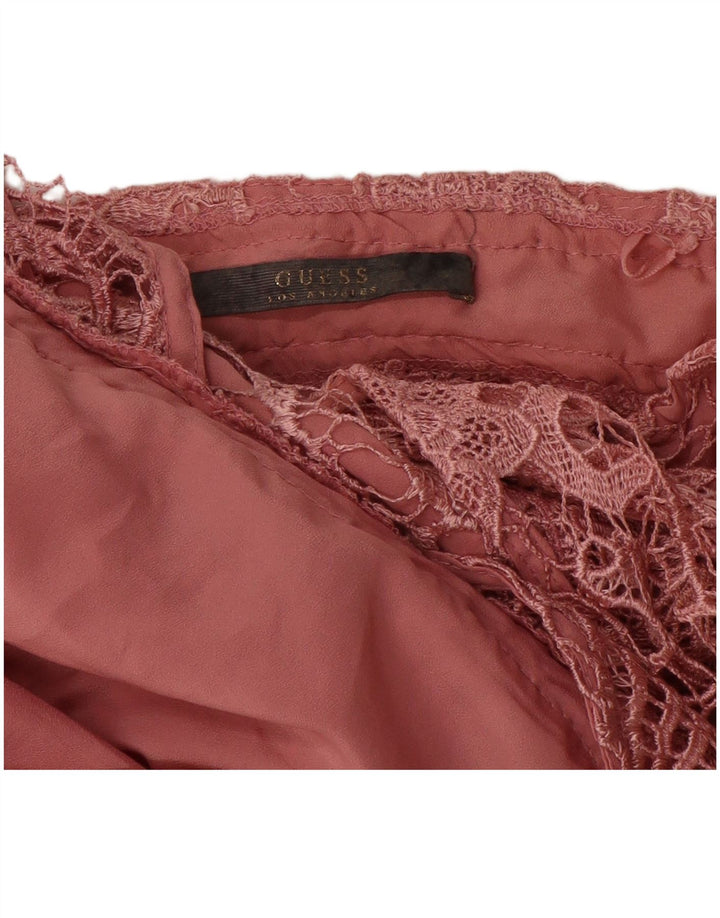Abito tubino da donna Guess UK 12 Poliestere floreale rosa medio