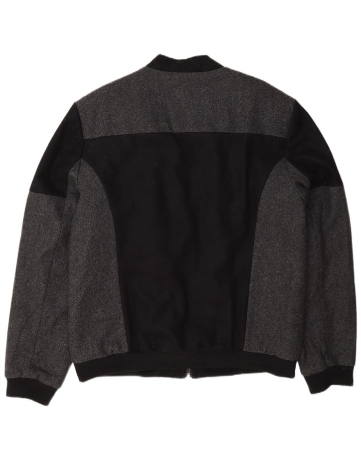 Giubbotto bomber da uomo Calvin Klein UK 44 2XL Lana color block nera