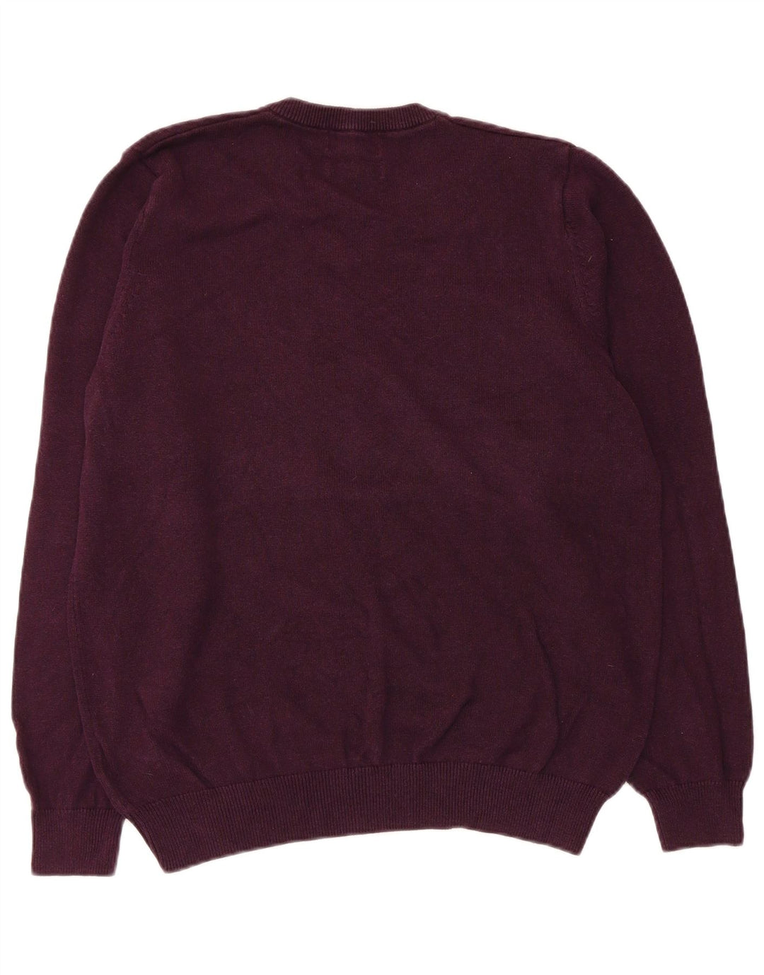 Maglione da uomo con scollo a V Marks & Spencer grande cotone viola